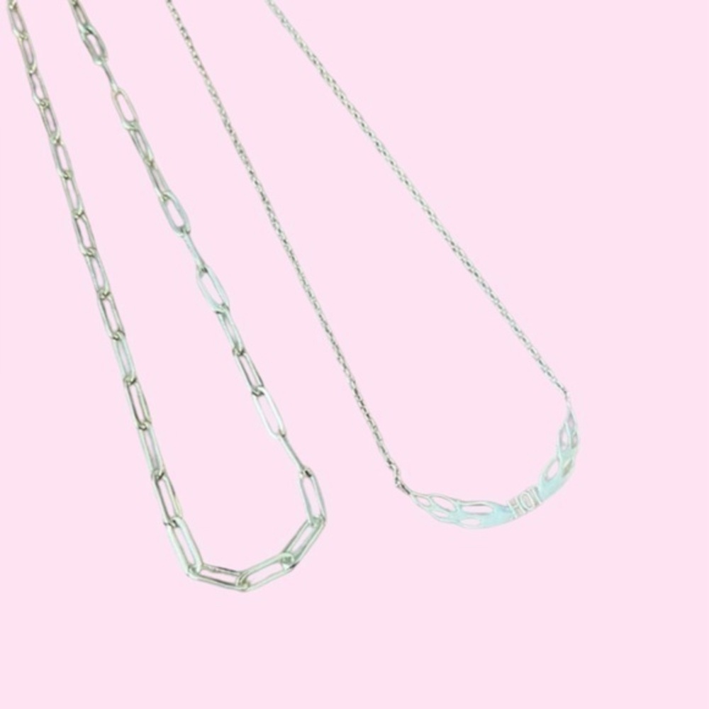 2 Gold Necklaces